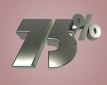 Metal glossy 3D model numbers 75 for banner poster billboard discount. 3d renderの写真素材
