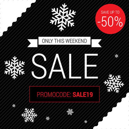 Modern promotion square web banner for social media mobile apps. Elegant sale and discount promo backgrounds with abstract pattern. Email ad newsletter layouts. Vectorの写真素材