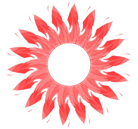 Beautiful sunflower icon, abstract natural flower backgroundの写真素材