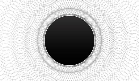 Beautiful round geometric symmetric pattern of wavy lines on a white background. Vector eps 10の写真素材