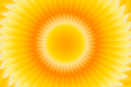 Beautiful bright golden sun pattern gradient round light rays backgroundのイラスト素材