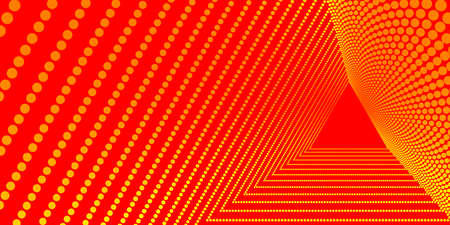 A very beautiful unusual unique spiral pattern consisting of twisting lines and dots. Abstract background for banners, brochures, advertising booklets and packagingのイラスト素材