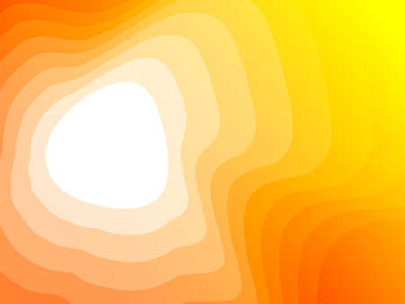 bright sunny orange red white abstract wavy geometric smooth lines stripes background pattern for banner or videoのイラスト素材