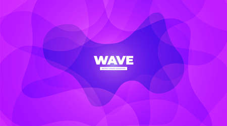 Dotted Abstract Shapes. Movement Illustration. Minimal Design. Pink Dynamic Waves. 3d Fluid Banner. Bright Futuristic Gradient. Light Minimal Concept. Blue Wave Brochure. Gradient Background.のイラスト素材