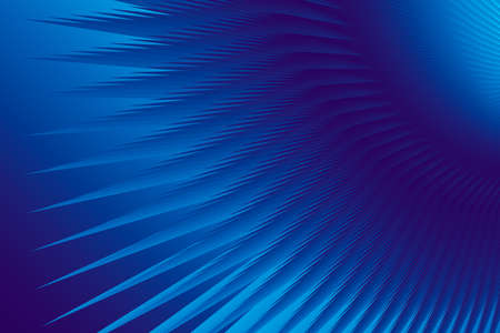 beautiful abstract illustration in the form of a part of a flower with sharp lines-petals in gradient blue and dark blue on a gradient blue background. Template for cover, flyer or banner. High quality illustration. Vector illustrationのイラスト素材