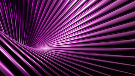 Abstract background with metallic waves, shiny surface in dark tones, modern design for wallpapers, presentations, banners, and graphic designの写真素材