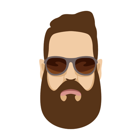 Men faceのイラスト素材
