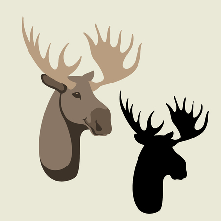 deer head vector illustrationのイラスト素材
