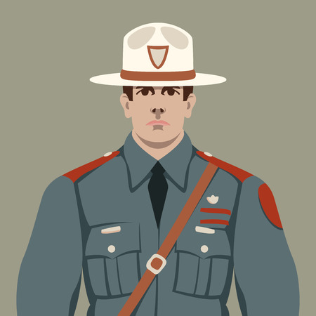 cop face vector illustrationのイラスト素材