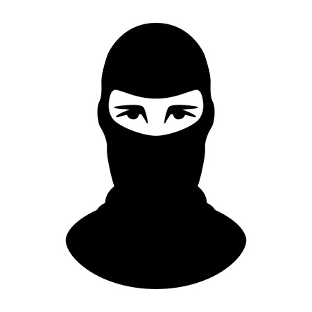 terrorist mask,vector illustration.flat style,front viewのイラスト素材