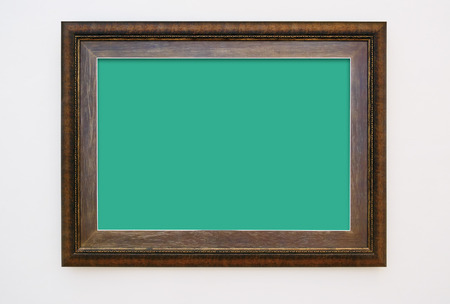 Old wood frame and wall texture photo