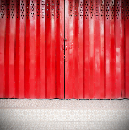 Corrugated metal sheet,Slide door ,Roller shutter textureの写真素材