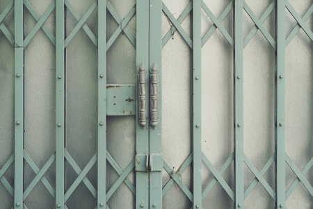 Steel door used to open and close the house
