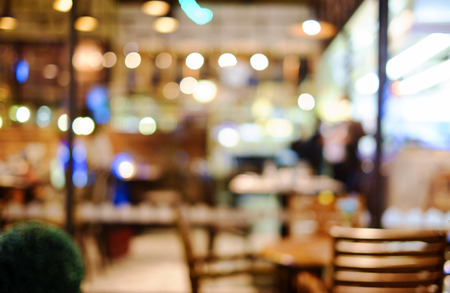 defocused bokeh light, abstract background at nightの写真素材