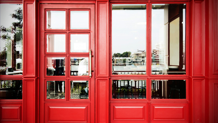 door color Restaurant and backgroundの写真素材