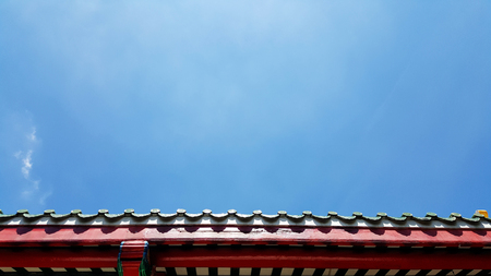 roof with blue sky