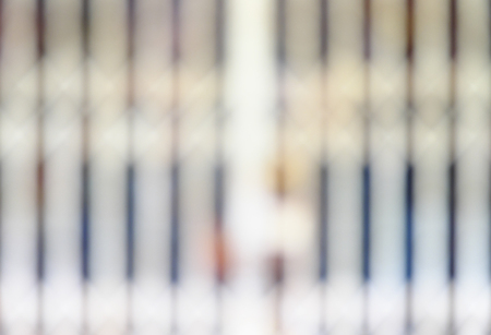 Blur steel door used to open and close the houseの写真素材