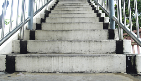 walkway stairs in the city and background photoの写真素材