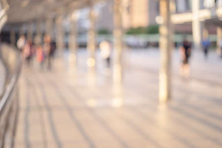 Defocused bokeh light, abstract peopleの写真素材