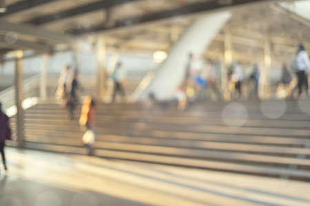 Defocused bokeh light, abstract people