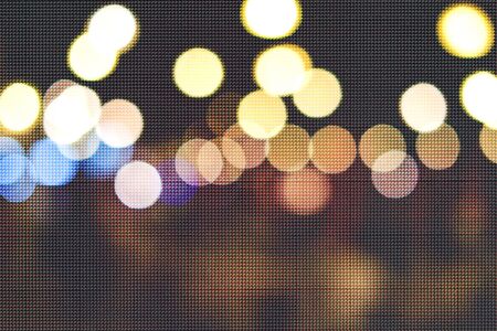 de focused bokeh light, abstract points pattern texture background at night