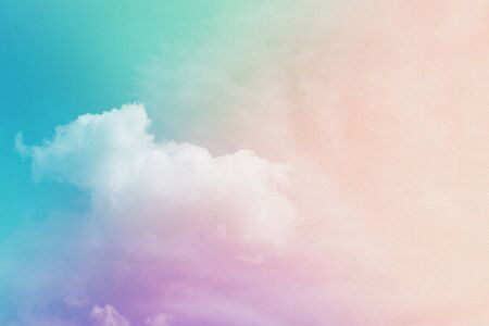 cloud and sky with grunge paper texture