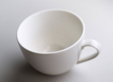 a cup of coffee on white backgroundの写真素材