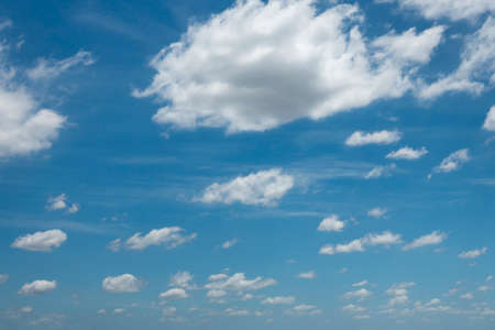 White cloud background and blue sky photoの写真素材