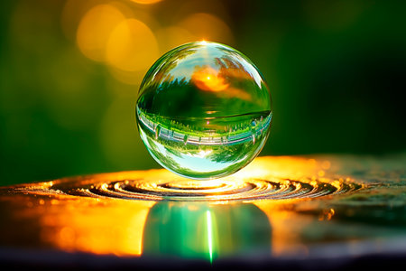 image water drop bubble photo AI generatedの素材