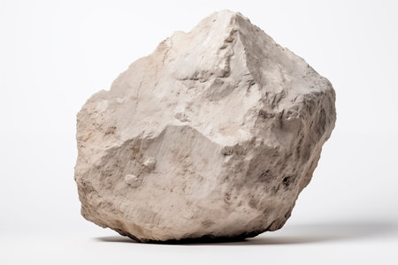 Big stones isolated  on white background AI generatedの素材