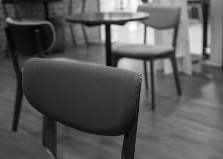 Chair Interior of a modern restaurant or barの写真素材