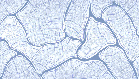 Location tracks dashboard. City street road. Huge city top view. View from above the map buildings. Detailed view of city. view. Abstract background. Flat style, Vector, illustration isolatedのイラスト素材