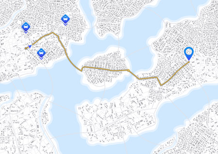 Pick up taxi. Gps map navigation. Passenger location sharing for taxi driver. Detailed view of city...