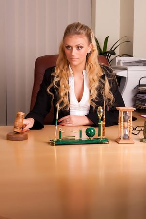 Photo set of the young woman in the officeの写真素材