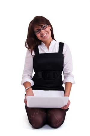 Photo set of the office woman in studio, isolatedの写真素材