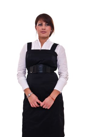 Photo set of the office woman in studio, isolatedの写真素材