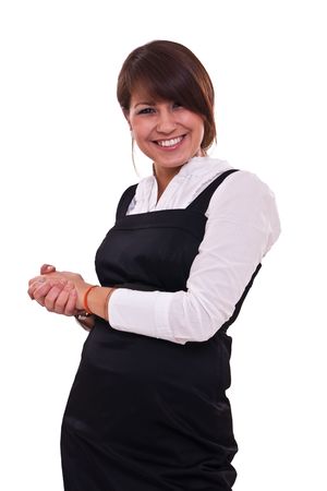 Photo set of the office woman in studio, isolatedの写真素材