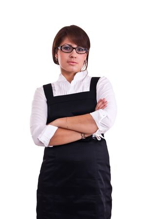 Photo set of the office woman in studio, isolatedの写真素材