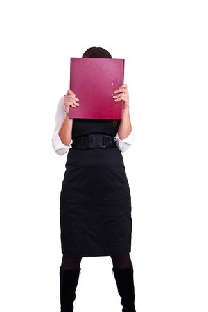 Photo set of the office woman in studio, isolatedの写真素材