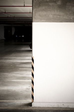  parking lot number wall-parking areaの写真素材