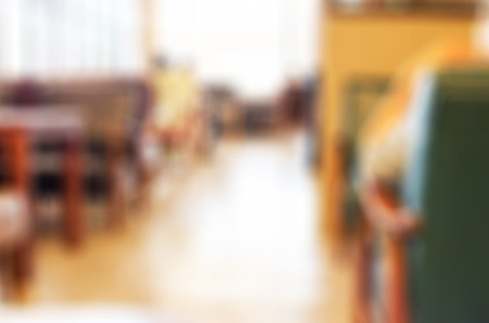 Blur cafe background,cafe environmentの写真素材
