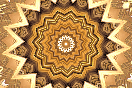 Abstract Kaleidoscope use as backgroundの写真素材