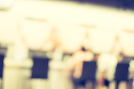 Blurred background : Mobile netword shop Customer service counter.の写真素材