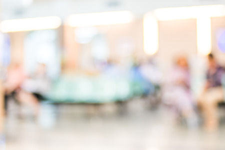 Blurred patient waiting for see doctor,abstract background.の写真素材