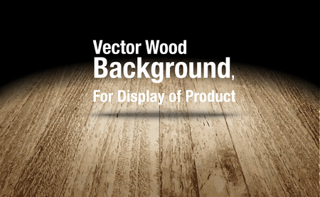Vector : Plank wooden floor background Mock up for display of productのイラスト素材