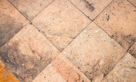 orange stone block pavement texture background.の写真素材