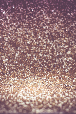 Vintage filter ,glitter texture background in perspective view, use for display of product.の写真素材