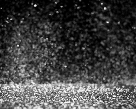 Black and white color of Glitter light background, defocused light,Mock up for display of your content.の写真素材