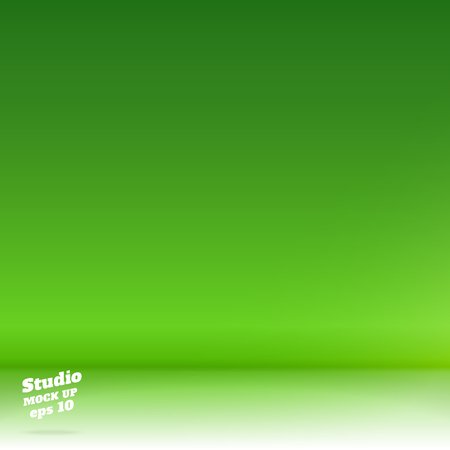 Vector,Empty white floor gradient to vivid lime green studio room background ,Template mock up for display or montage of product,Business backdropのイラスト素材