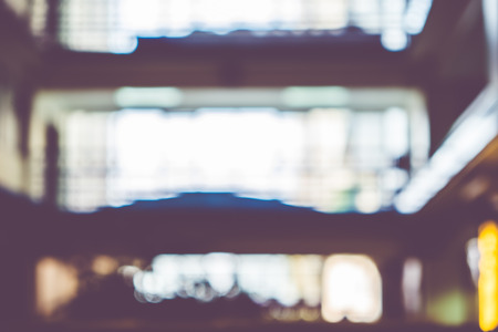 Blurred background,Business office building corridor in convention hall.の写真素材